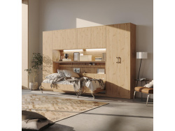 SMARTBett Hängeschrank zu 90 & 120 Schrankbetten Horizontal Standard Wildeiche Wildeiche