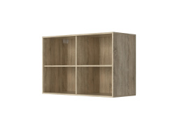 SMARTBett Wall Cupboard for 90 & 120 Wall Bed Horizontal Standard Oak Sonoma White