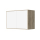 SMARTBett Wall Cupboard for 90 & 120 Wall Bed Horizontal Standard Oak Sonoma White