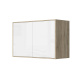 SMARTBett Hängeschrank zu 90 & 120 Schrankbetten Horizontal Standard Eiche Sonoma Weiss Hochglanz