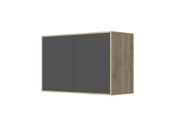 SMARTBett Wall Cupboard for 90 & 120 Wall Bed Horizontal Standard Oak Sonoma Anthracite
