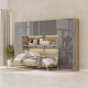 SMARTBett Hängeschrank zu 90 & 120 Schrankbetten Horizontal Standard Eiche Sonoma Anthrazit Hochglanz