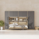 SMARTBett Hängeschrank zu 90 & 120 Schrankbetten Horizontal Standard Eiche Sonoma Anthrazit Hochglanz