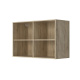 SMARTBett Wall Cupboard for 90 & 120 Wall Bed Horizontal Standard Oak Sonoma Concrete