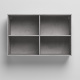 SMARTBett Hängeschrank zu 90 & 120 Schrankbetten Horizontal Standard Beton Weiss