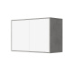 SMARTBett Hängeschrank zu 90 & 120 Schrankbetten Horizontal Standard Beton Weiss