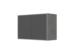 SMARTBett Wall Cupboard for 90 & 120 Wall Bed Horizontal Standard Concrete Anthracite