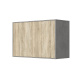 SMARTBett Wall Cupboard for 90 & 120 Wall Bed Horizontal Standard Concrete Oak Sonoma