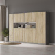SMARTBett Wall Cupboard for 90 & 120 Wall Bed Horizontal Standard Concrete Oak Sonoma