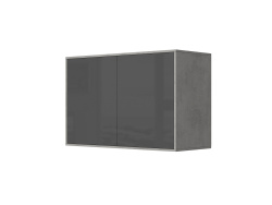 SMARTBett Wall Cupboard for 90 & 120 Wall Bed Horizontal Standard Concrete Anthracite high gloss