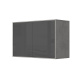 SMARTBett Wall Cupboard for 90 & 120 Wall Bed Horizontal Standard Concrete Anthracite high gloss