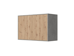 SMARTBett Hängeschrank zu 90 & 120 Schrankbetten Horizontal Standard Beton Wildeiche