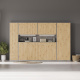 SMARTBett Hängeschrank zu 90 & 120 Schrankbetten Horizontal Standard Beton Wildeiche