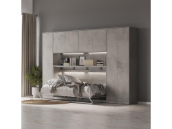 SMARTBett Hängeschrank zu 90 & 120 Schrankbetten Horizontal Standard Beton Beton