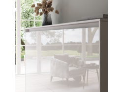 SMARTBett Schrankbett Classic 100x200cm Horizontal Weiss /Weiss Hochglanz