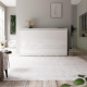 SMARTBett Schrankbett Classic 100x200cm Horizontal Weiss /Weiss Hochglanz