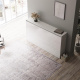 SMARTBett Schrankbett Classic 100x200cm Horizontal Weiss /Weiss Hochglanz