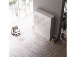 SMARTBett Schrankbett Classic 160x200cm Vertikal Weiss/Weiss Hochglanz