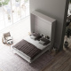 SMARTBett Schrankbett Classic 160x200cm Vertikal Weiss/Weiss Hochglanz