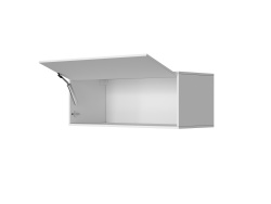 SMARTBett Hängeschrank mit 1 Klapptür zu 120 & 140 Schrankbetten Horizontal Standard Weiss/ Weiss