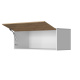 SMARTBett Hängeschrank mit 1 Klapptür zu 120 & 140 Schrankbetten Horizontal Standard Weiss/ Wildeiche