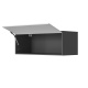 SMARTBett Hängeschrank mit 1 Klapptür zu 120 & 140 Schrankbetten Horizontal Standard Anthrazit/ Weiss