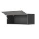 SMARTBett Hängeschrank mit 1 Klapptür zu 120 & 140 Schrankbetten Horizontal Standard Anthrazit/ Beton