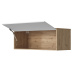 SMARTBett Hängeschrank mit 1 Klapptür zu 120 & 140 Schrankbetten Horizontal Standard Wildeiche/ Weiss Hochglanz