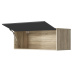 SMARTBett Hängeschrank mit 1 Klapptür zu 120 & 140 Schrankbetten Horizontal Standard Eiche Sonoma/ Anthrazit Hochglanz