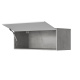 SMARTBett Hängeschrank mit 1 Klapptür zu 120 & 140 Schrankbetten Horizontal Standard Beton/ Weiss Hochglanz