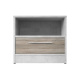 Bedside table Basic / Standard with a drawer Concrete/Oak Sonoma