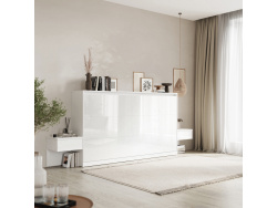 SMARTBett HANGING NIGHTSTAND.( 40cm depth) White/White Gloss