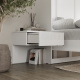 SMARTBett HANGING NIGHTSTAND.( 40cm depth) White/White Gloss