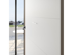 SMARTBett Schrankbett Set 160-Schrankbett Vertikal Hochkant CLASSIC mit 2 Nachtkonsolen