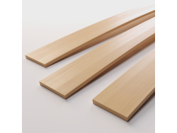 BASE STRIPS REPLACEMENT SET REINFORCEMENT REPAIR FOR SLATS 0.8 cm thick and 5.3 cm wide in different lengths made of beech wood