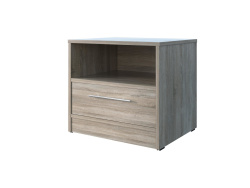 SMARTBett bedside table 40 cm with one drawer Oak Sonoma