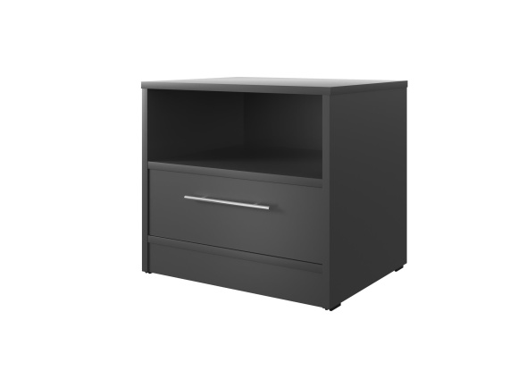 SMARTBett Nachttisch 40 cm mit einer Schublade Anthrazit