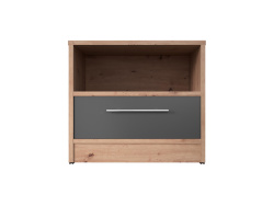 SMARTBett bedside table 40 cm with one drawer Wild Oak/Anthracite