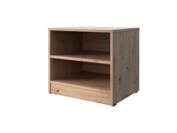 SMARTBett bedside table 40 cm with one drawer Wild Oak/Anthracite