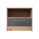 SMARTBett bedside table 40 cm with one drawer Wild Oak/Anthracite