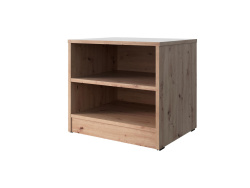 SMARTBett bedside table 40 cm with one drawer Wild Oak/Concrete