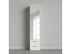 SMARTBett mirror cabinet closet 50cm White/ White/ Mirror