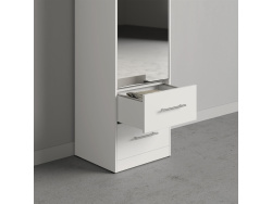 SMARTBett mirror cabinet closet 50cm White/ White/ Mirror