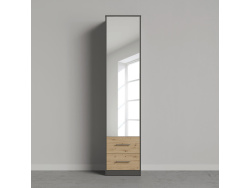 SMARTBett mirror cabinet closet 50cm Anthracite/ Wild Oak/ Mirror
