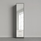 SMARTBett mirror cabinet closet 50cm Anthracite/ White high gloss/ Mirror