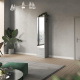 SMARTBett set wall unit 140 vertical wall bed + 2x 50 mirror cabinets Concrete/ Concrete