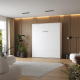 Murphy bed M1 180x200 Vertical White/White