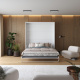 Murphy bed M1 180x200 Vertical White/White
