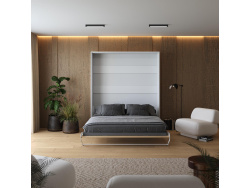 Murphy bed M1 180x200 Vertical White/Kaisersberg oak