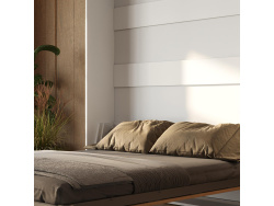 Murphy bed M1 180x200 Vertical White/Kaisersberg oak